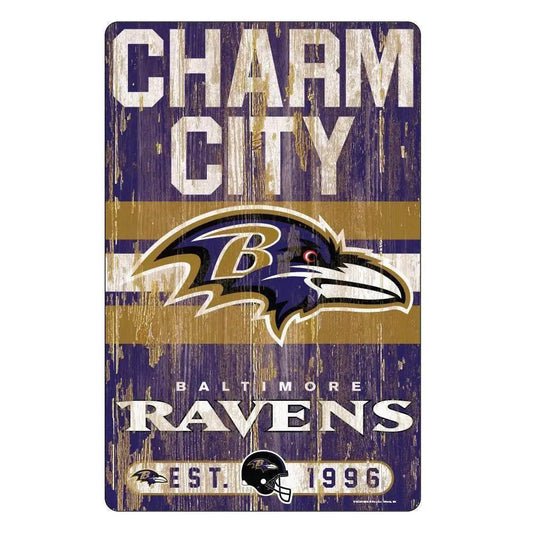  Baltimore Ravens 11x17 Wood Slogan Sign Decor For Home -  ToylandEU™