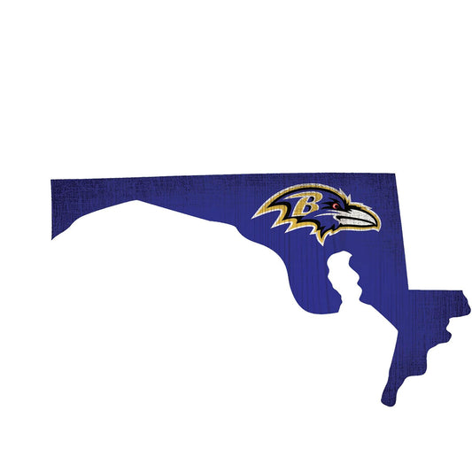 Baltimore Ravens 12 Inch Wood Sign With Hanging Bracket - ToylandEU