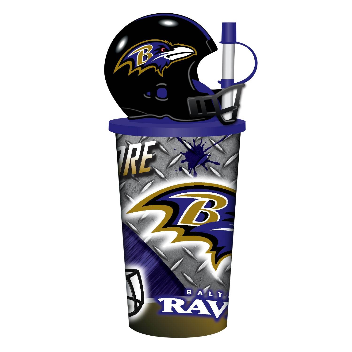 Baltimore Ravens 32 Oz Helmet Cup With Straw And Lid - ToylandEU