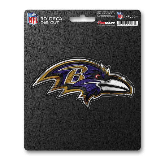 Baltimore Ravens 3D Die Cut Decal Logo Sticker Premium 5x6 - ToylandEU