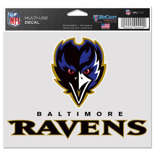 Baltimore Ravens 5x6 Ultra Color Decal Raven Licensed - ToylandEU