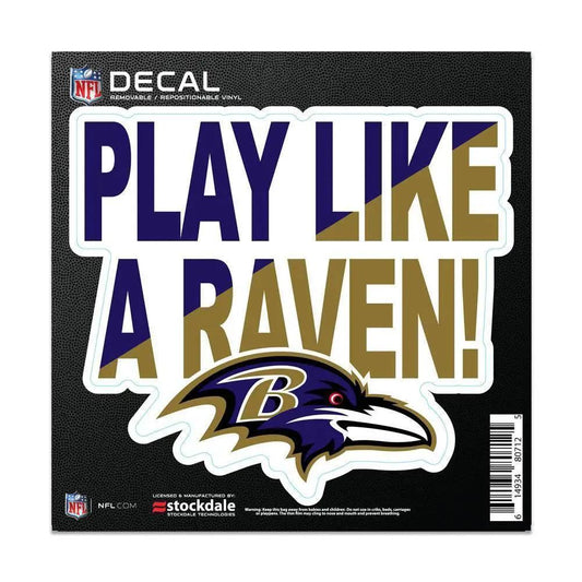  Baltimore Ravens 6x6 All Surface Slogan Decal Wincraft -  ToylandEU™
