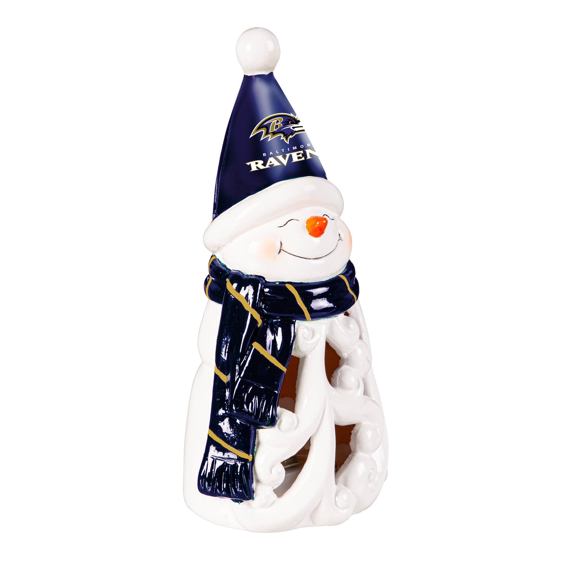 Baltimore Ravens 8 Inch Led Snowman Statue Indoor Decor - ToylandEU