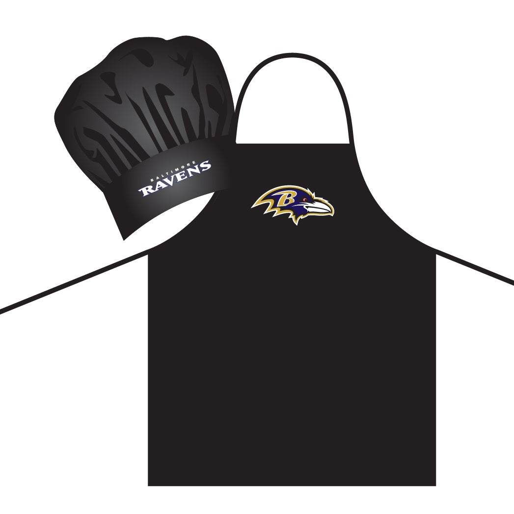 Baltimore Ravens Apron And Chef Hat Set Officially Licensed - ToylandEU