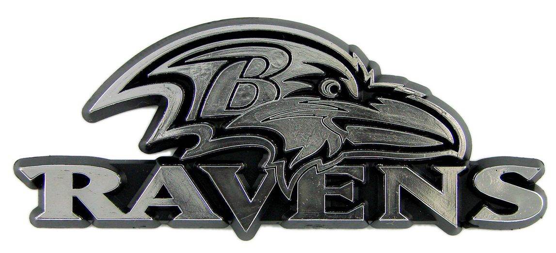 Baltimore Ravens Auto Emblem - Silver - ToylandEU