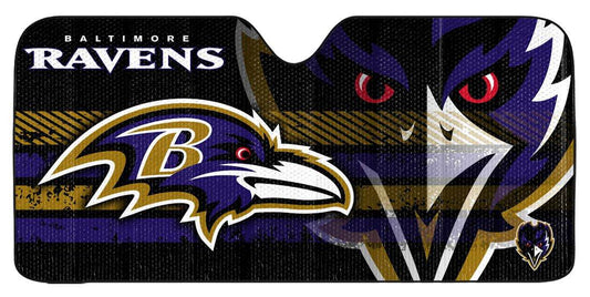 Baltimore Ravens Auto Sun Shade 59x27 Inches UV Protection - ToylandEU
