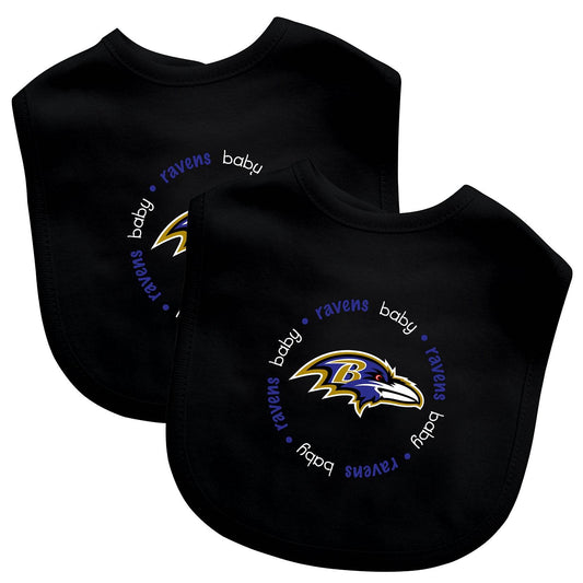 Baltimore Ravens Baby Bibs 2 Pack Officially Licensed Logo - ToylandEU