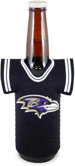 Baltimore Ravens Bottle Jersey Holder Black Neoprene Cooler - ToylandEU