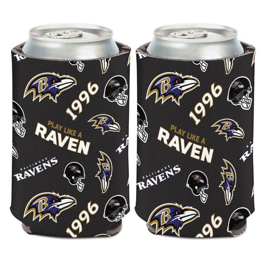 Baltimore Ravens Can Cooler Scatterprint Design 12 Oz - ToylandEU