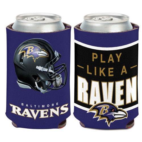 Baltimore Ravens Can Cooler Slogan Design 12oz Full Color - ToylandEU