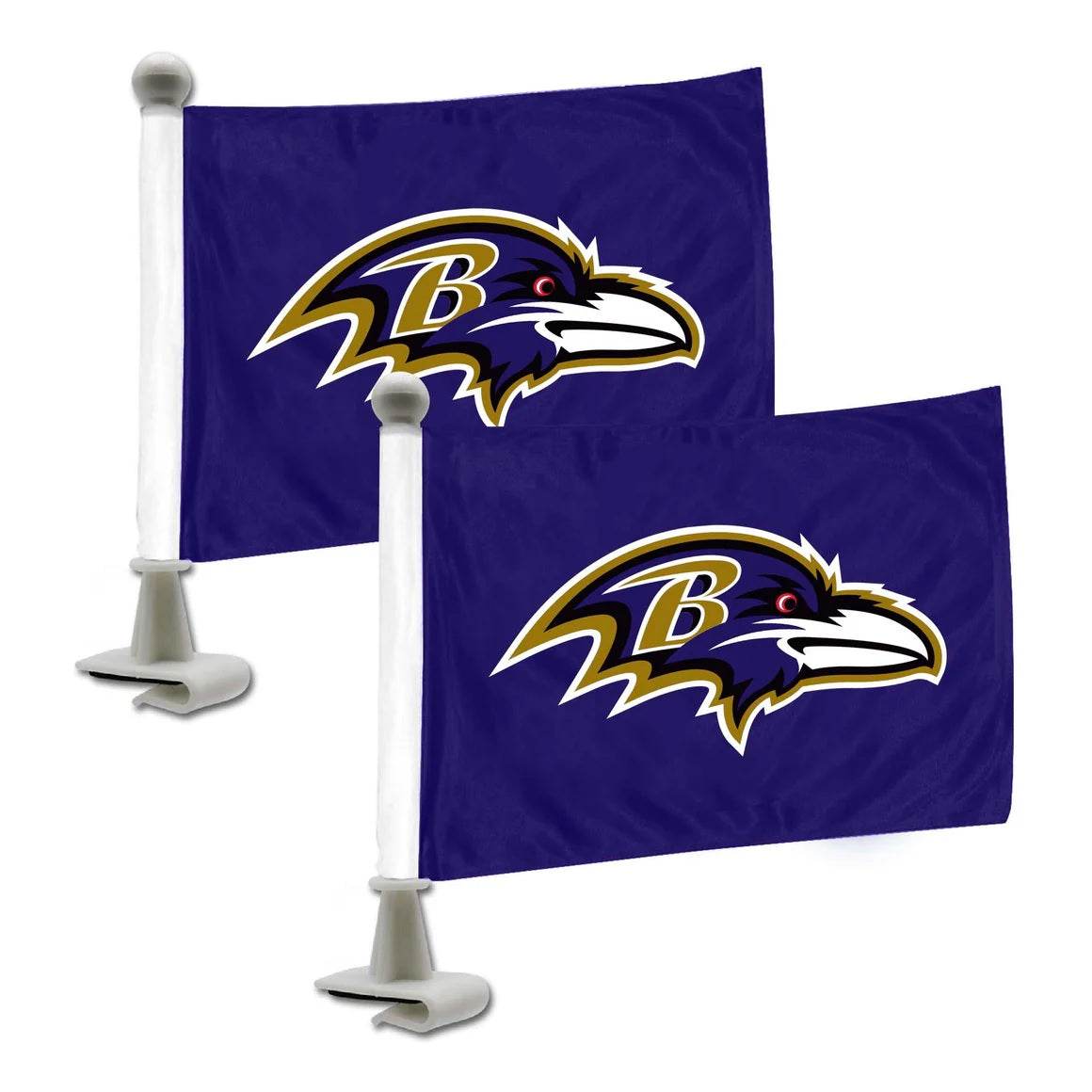 Baltimore Ravens Car Flag Set 2 Piece Ambassador Style - ToylandEU