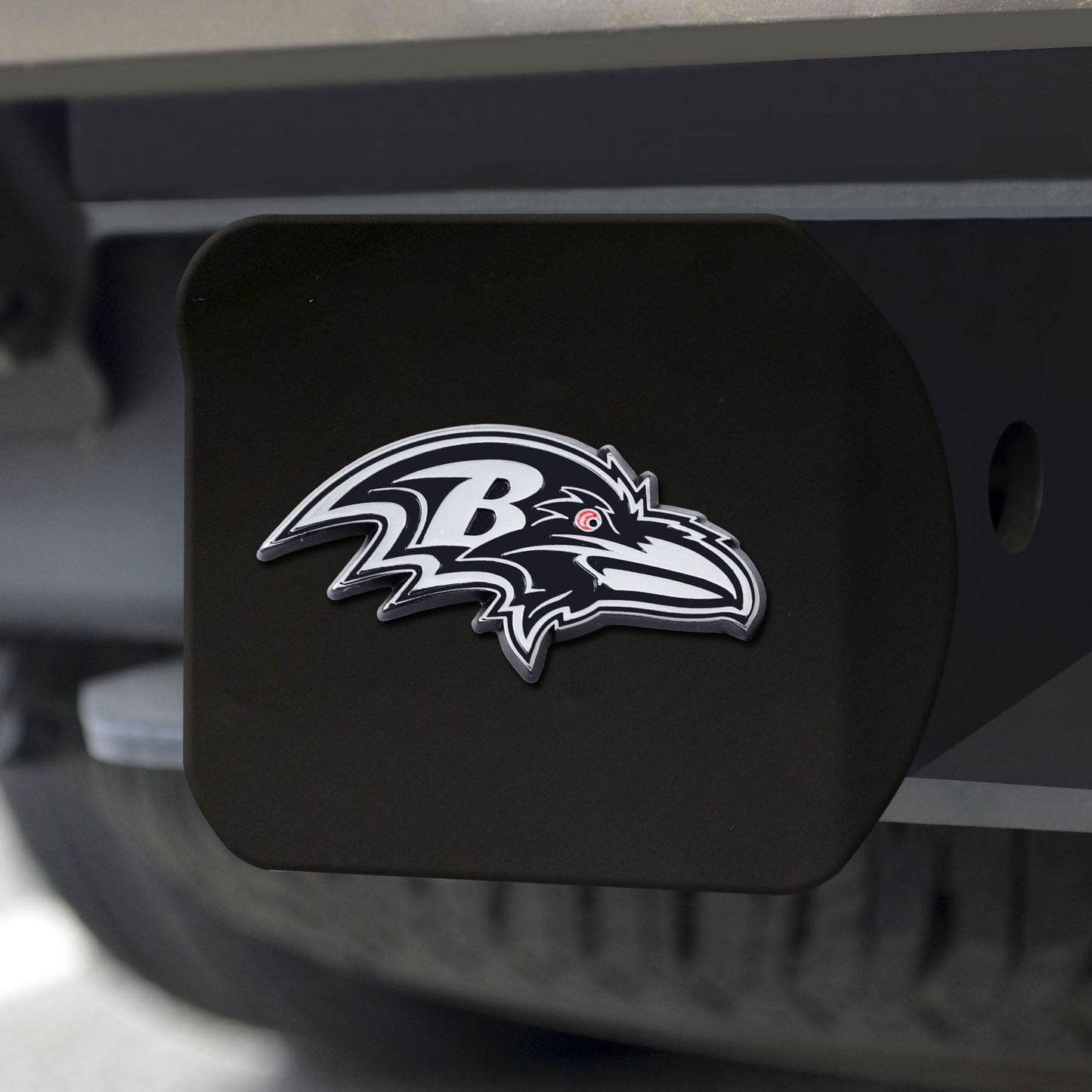 Baltimore Ravens Chrome Hitch Cover Emblem 2 Inch Square - ToylandEU