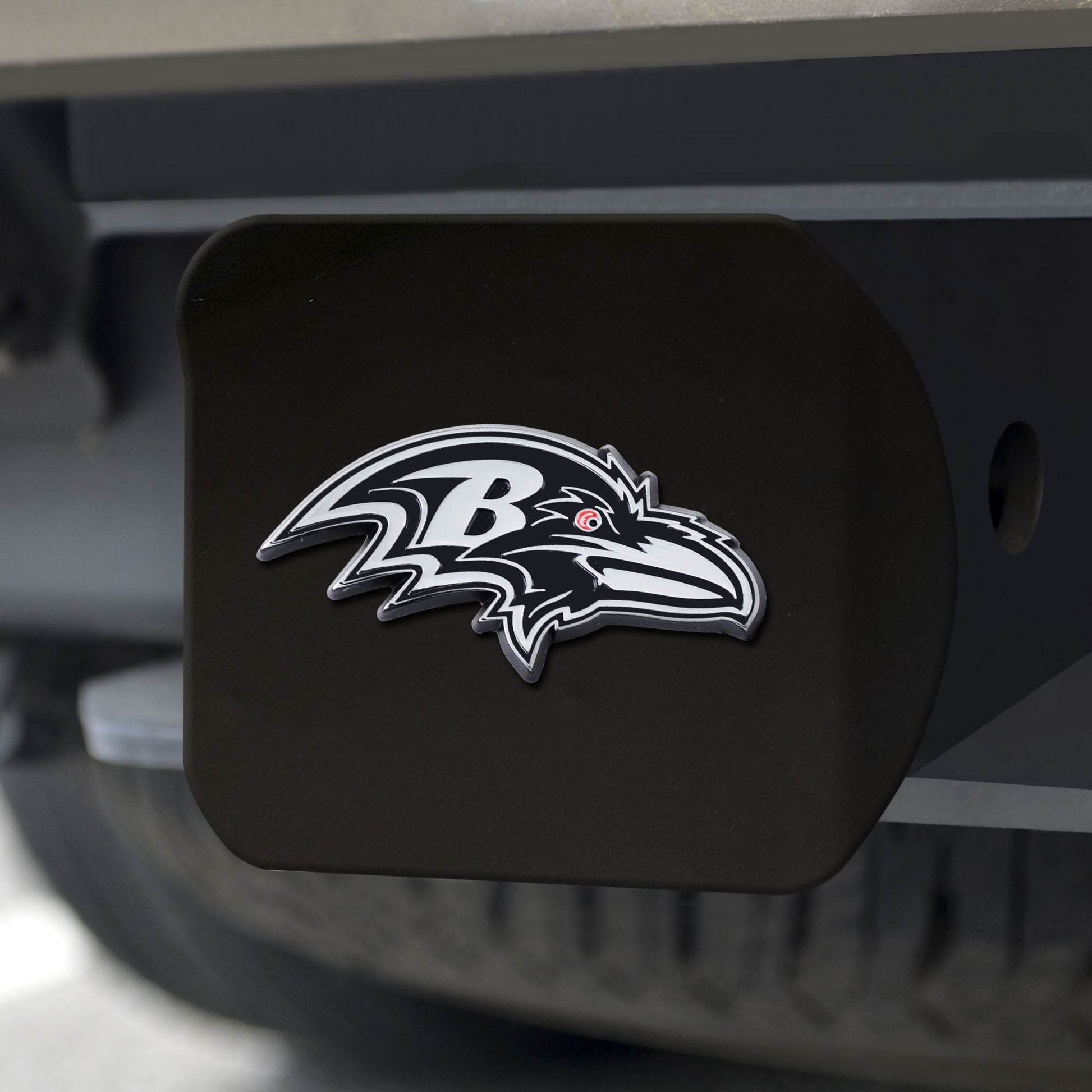 Baltimore Ravens Chrome Hitch Cover Emblem 2 Inch Square - ToylandEU
