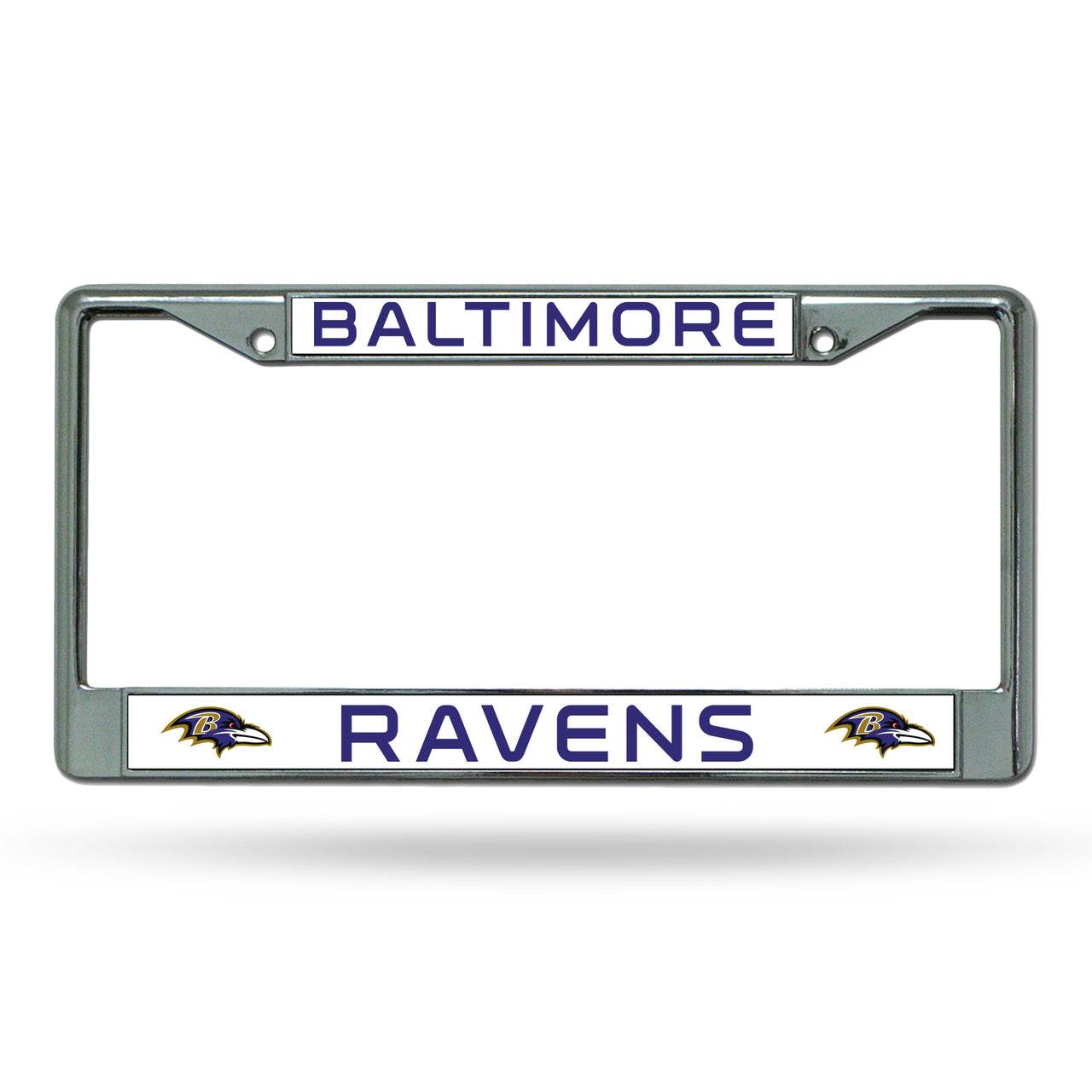 Baltimore Ravens Chrome License Plate Frame With Team Logo - ToylandEU