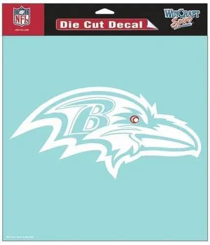  Baltimore Ravens Decal 8x8 Die Cut White -  ToylandEU™