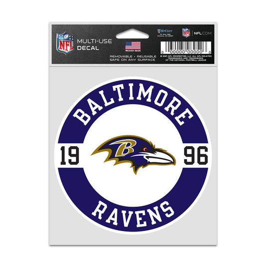 Baltimore Ravens Decal Patch 3.75x5 Inches Wincraft - ToylandEU