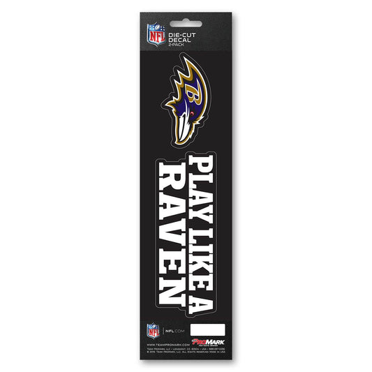 Baltimore Ravens Die Cut Decal Slogan Pack UV Laminated - ToylandEU