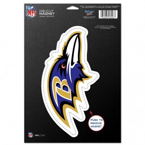 Baltimore Ravens Die Cut Side View Magnet 6.25x9 USA Made - ToylandEU