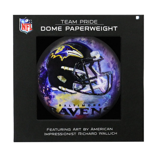 Baltimore Ravens Domed Glass Paperweight For Office - ToylandEU