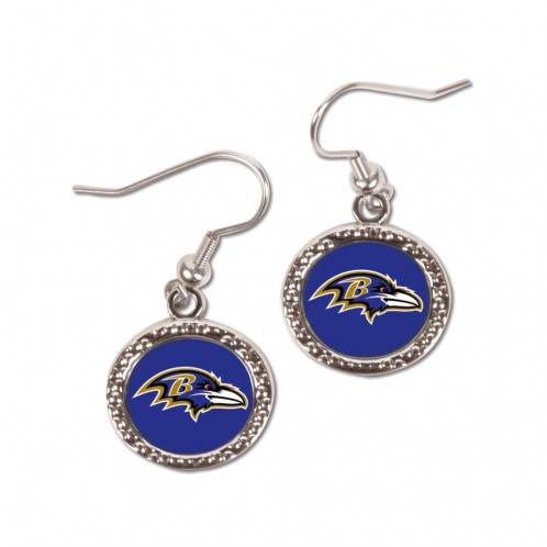 Baltimore Ravens Earrings Officially Licensed Round Style - ToylandEU