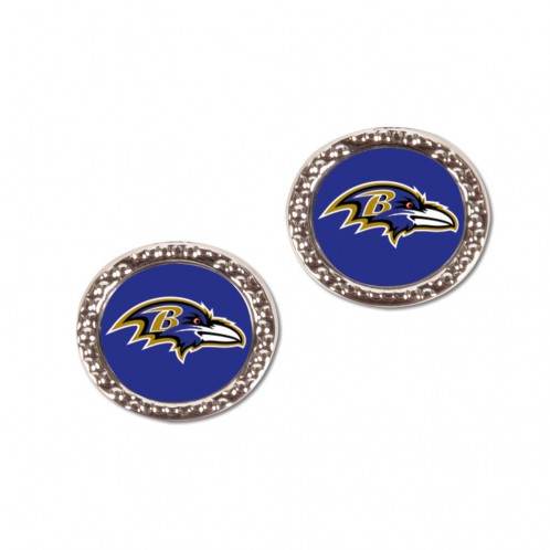Baltimore Ravens Earrings Post Style Officially Licensed - ToylandEU