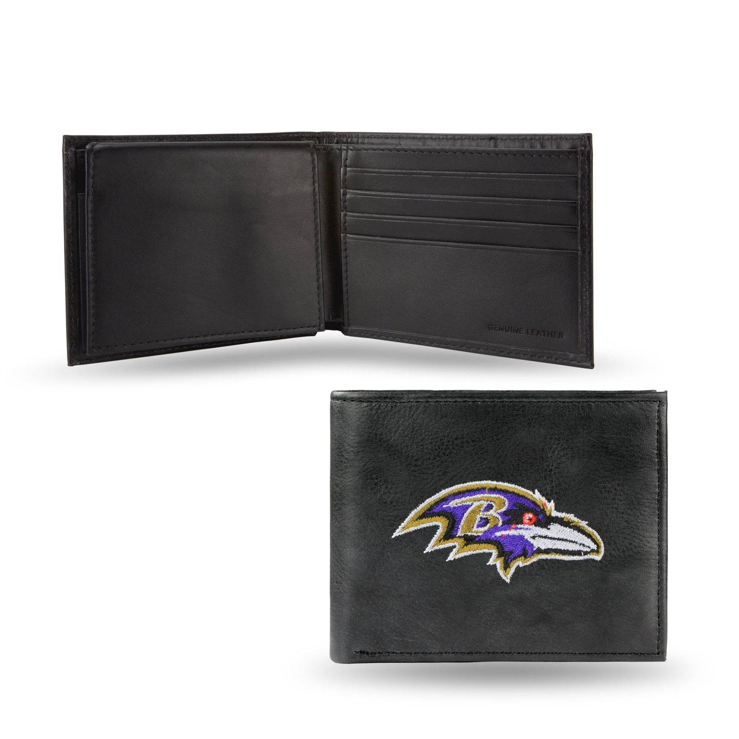 Baltimore Ravens Embroidered Leather Billfold Special Order - ToylandEU