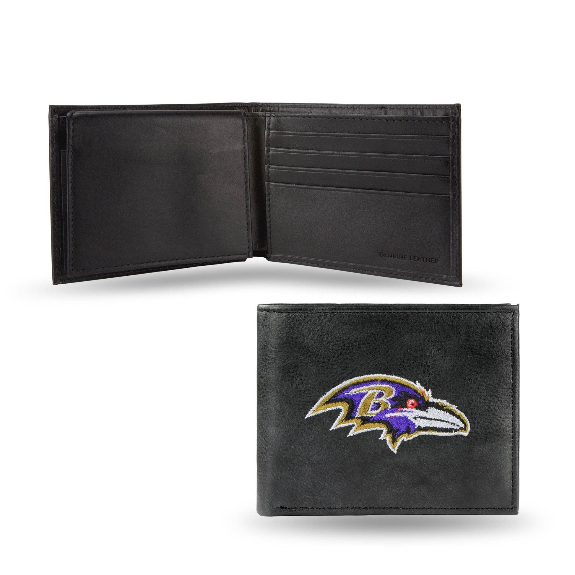 Baltimore Ravens Embroidered Leather Billfold Special Order - ToylandEU