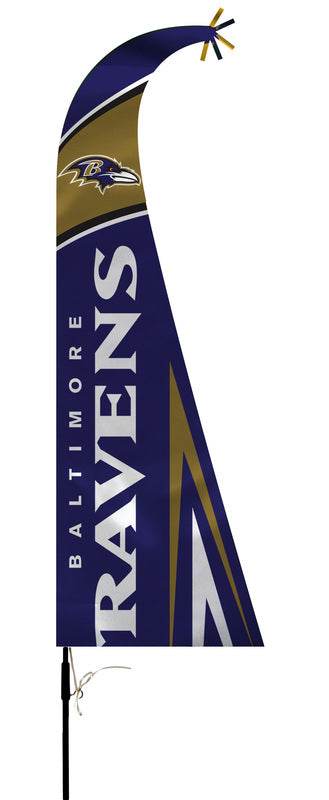 Baltimore Ravens Flag Premium Feather Style Official Outdoor - ToylandEU