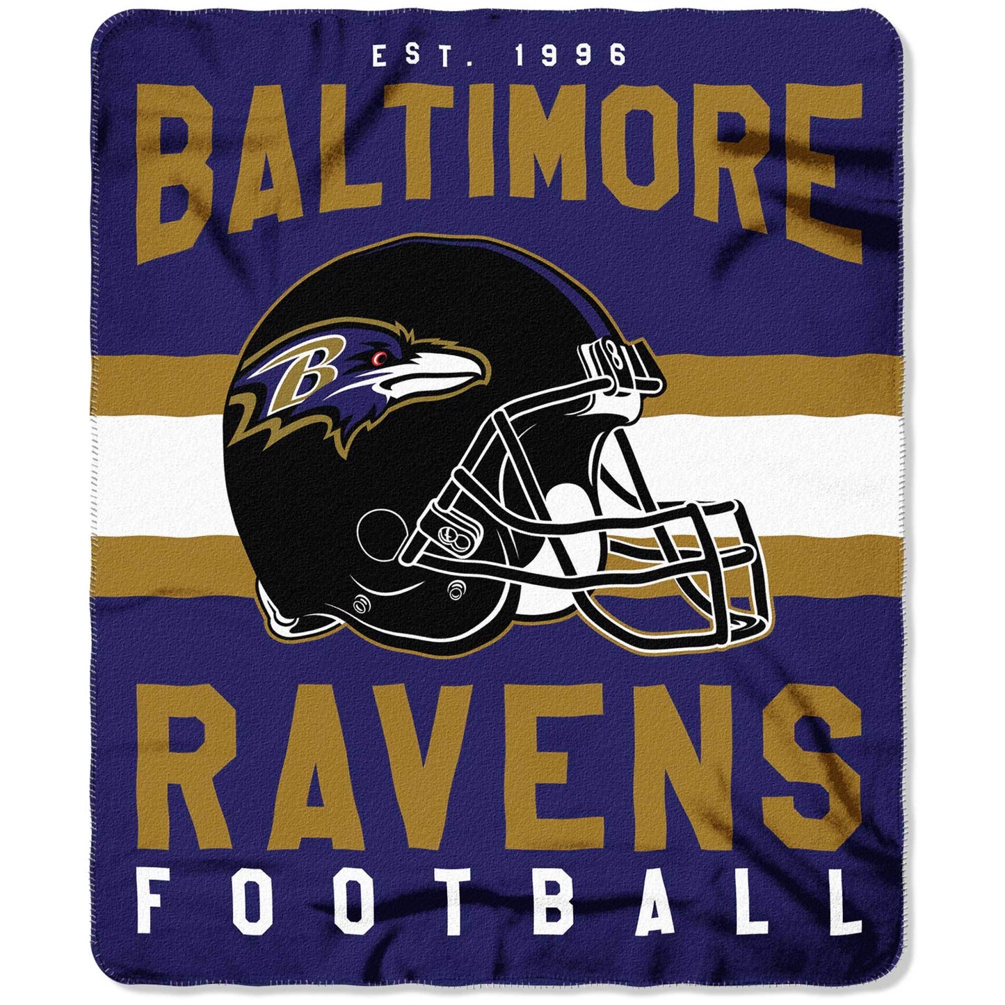 Baltimore Ravens Fleece Blanket 50x60 Northwest Throw - ToylandEU