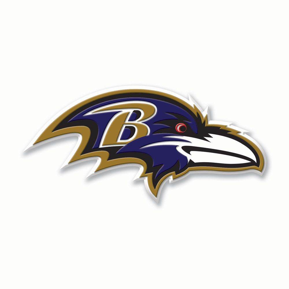 Baltimore Ravens Flexible Decal Durable PVC Adhesive Back - ToylandEU