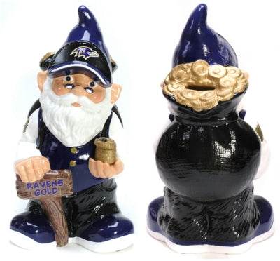 Baltimore Ravens Garden Gnome - Coin Bank - ToylandEU