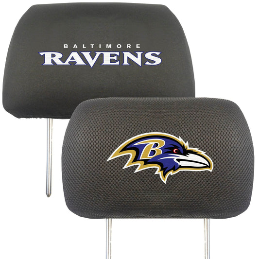 Baltimore Ravens Headrest Covers Embroidered Team Logo - ToylandEU