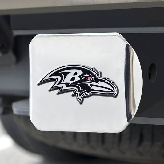 Baltimore Ravens Hitch Cover Chrome Emblem 3D Logo Pro - ToylandEU