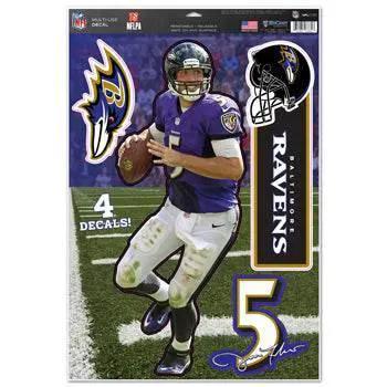  Baltimore Ravens Joe Flacco Decal 11x17 Multi Use Cling -  ToylandEU™