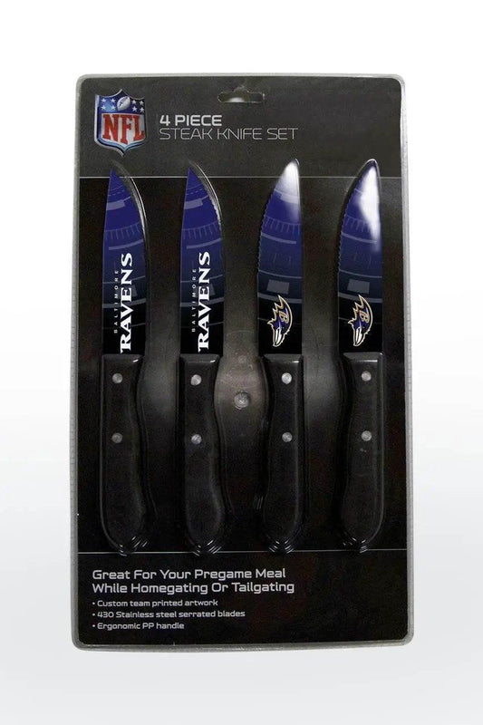  Baltimore Ravens Knife Set 4 Pack Stainless Steel Serrated -  ToylandEU™