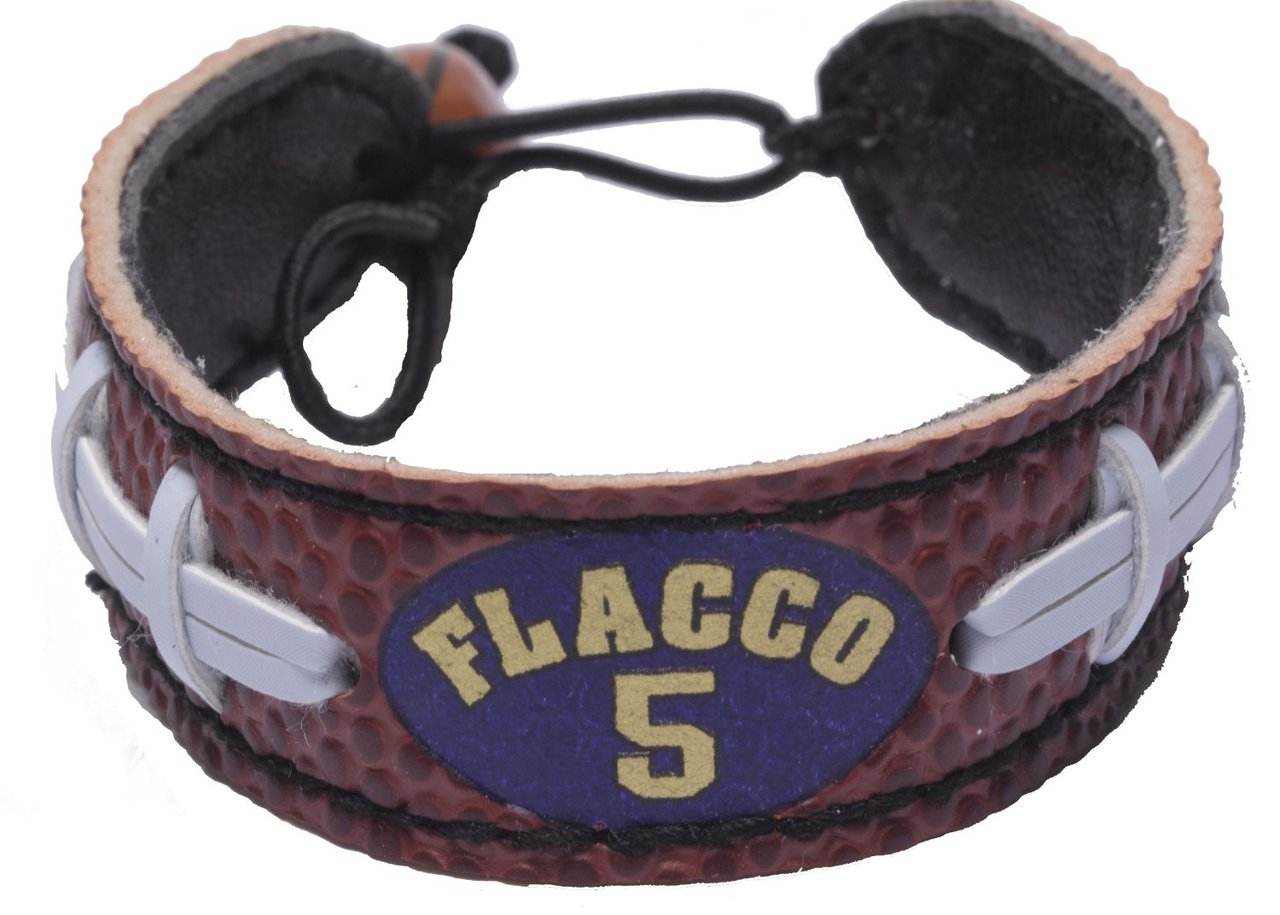 Baltimore Ravens Leather Bracelet Joe Flacco Design - ToylandEU