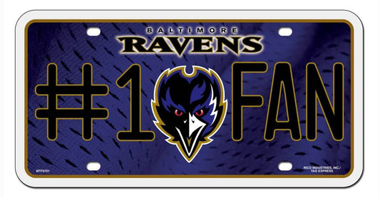 Baltimore Ravens License Plate #1 Fan - ToylandEU