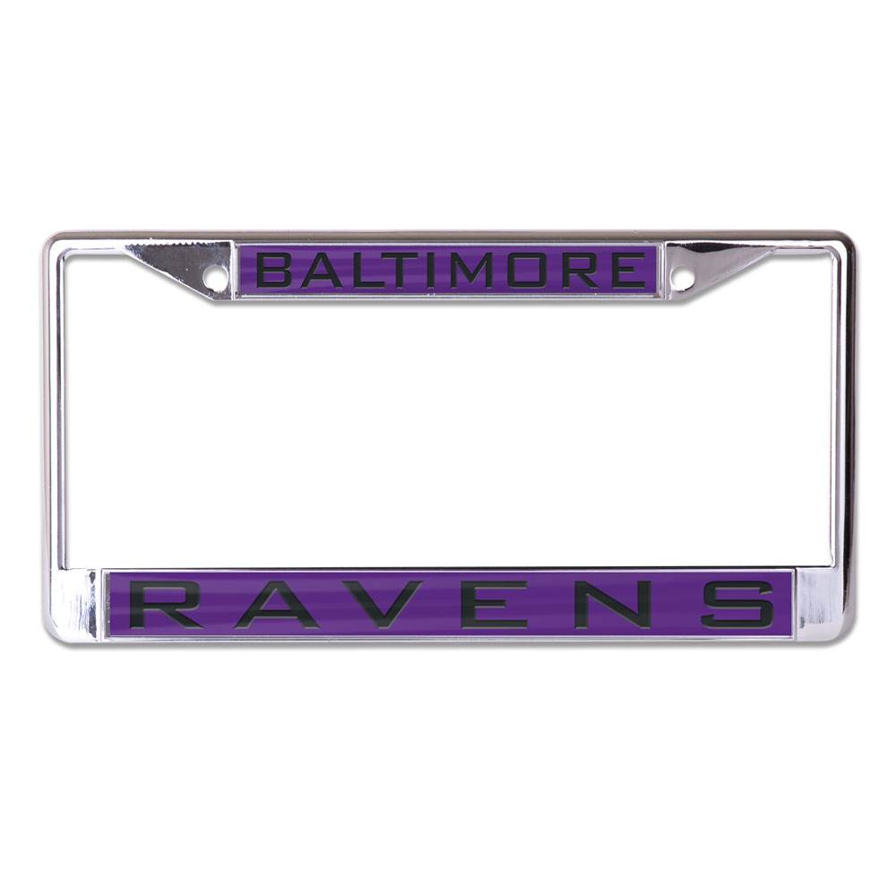 Baltimore Ravens License Plate Frame Inlaid Accents - ToylandEU
