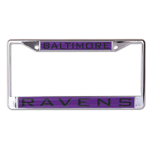 Baltimore Ravens License Plate Frame Inlaid Accents - ToylandEU