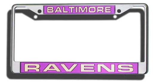  Baltimore Ravens License Plate Frame Laser Cut Chrome -  ToylandEU™