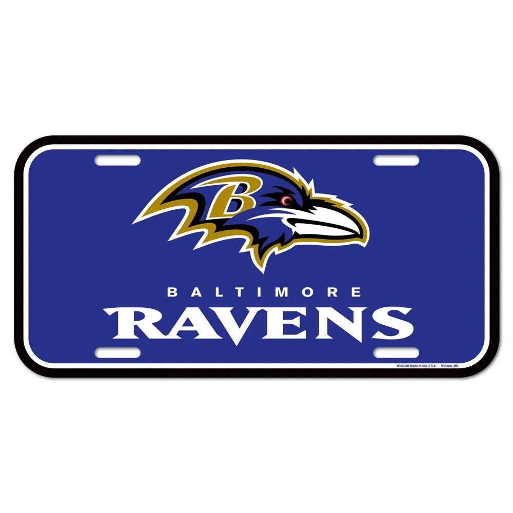 Baltimore Ravens License Plate Plastic - ToylandEU
