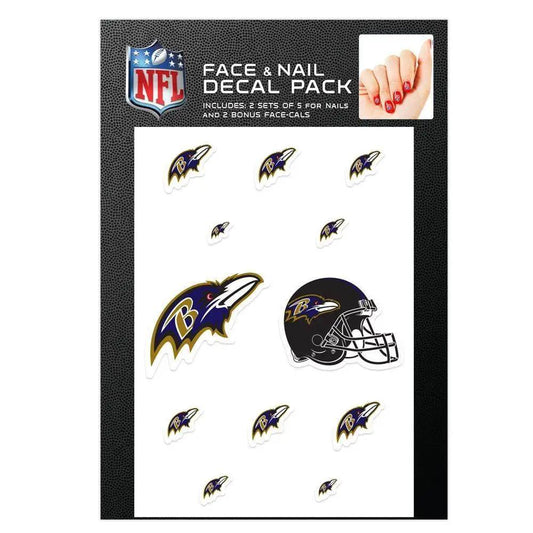  Baltimore Ravens NailCals and FaceCals Waterless Decals Kit -  ToylandEU™