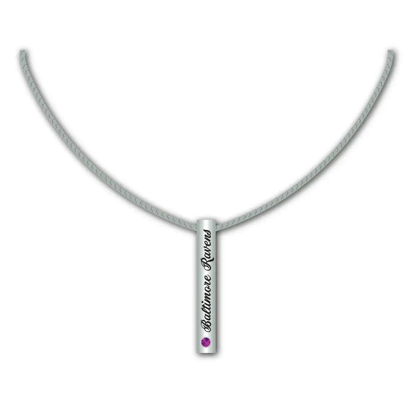  Baltimore Ravens Necklace Silver Bar Pendant For Fans -  ToylandEU™