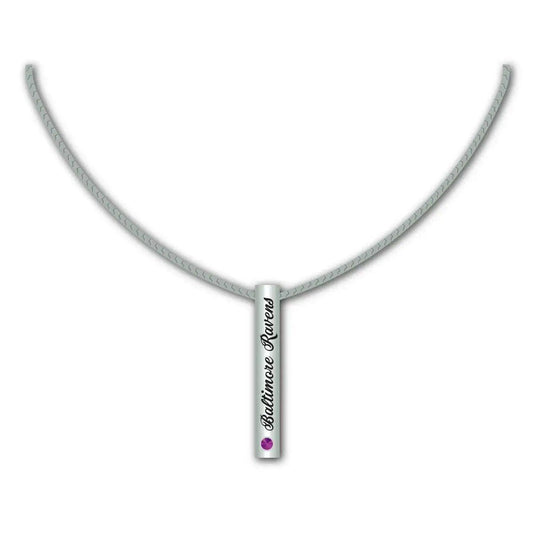  Baltimore Ravens Necklace Silver Bar Pendant For Fans -  ToylandEU™