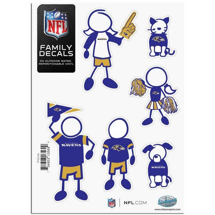 Baltimore Ravens Official Decal Set 5x7 Family Sheet - ToylandEU