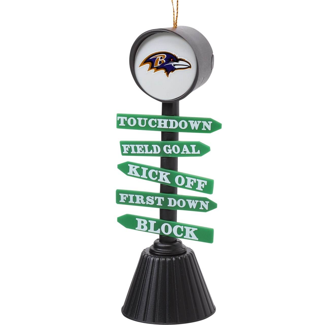 Baltimore Ravens Ornament Fan Crossing Design Hand Painted - ToylandEU