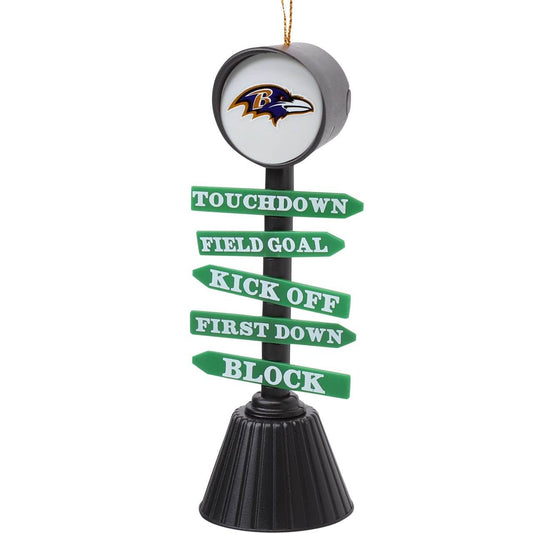 Baltimore Ravens Ornament Fan Crossing Design Hand Painted - ToylandEU