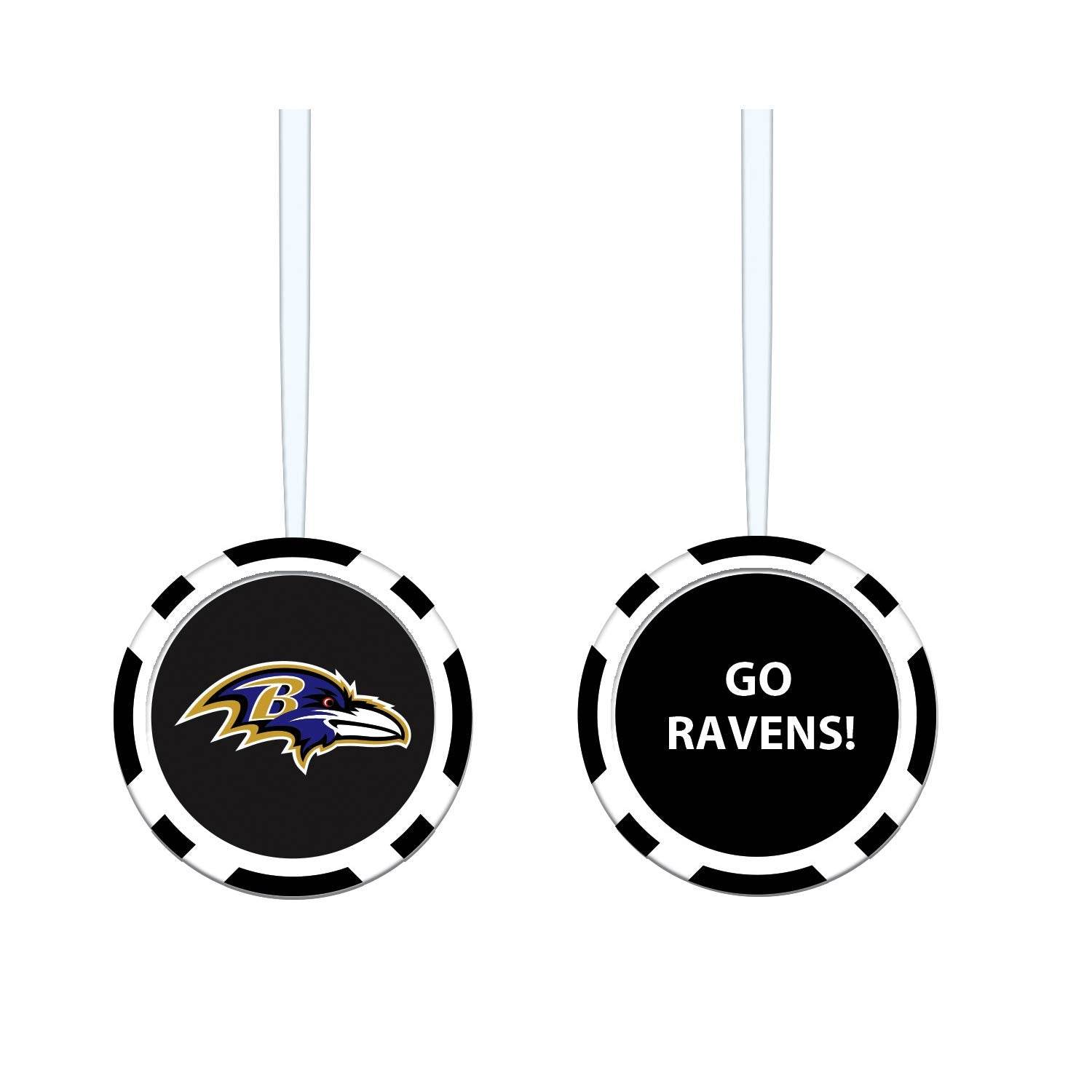 Baltimore Ravens Ornament Game Chip Two Sided Ready to Hang - ToylandEU