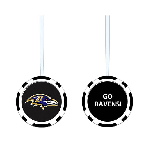 Baltimore Ravens Ornament Game Chip Two Sided Ready to Hang - ToylandEU