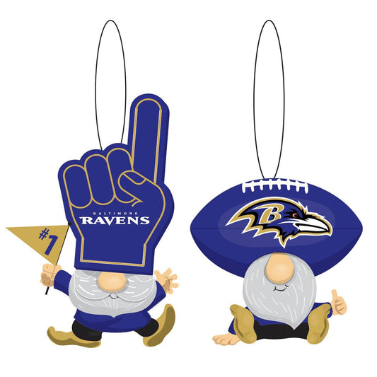 Baltimore Ravens Ornament Gnome Fans Gift Set 2 Pack - ToylandEU